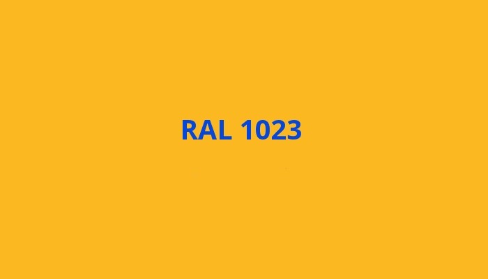 RAL 1023 - Žlutá dopravní